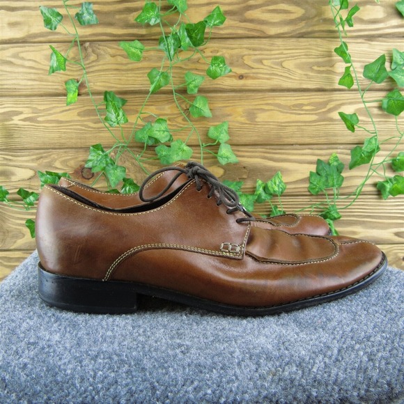 Cole‎ Haan C08189 Men Derby Oxfords Shoes Brown Leather Lace Up Size 10.5 Medium main image 9